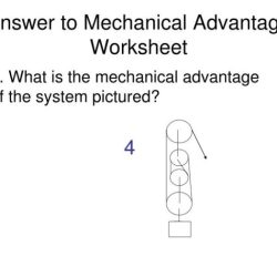 Mechanical advantage worksheet answers pdf