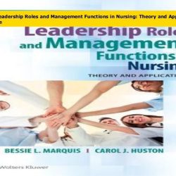 Leadership roles and management functions in nursing 11th edition pdf