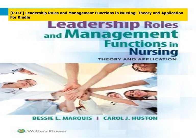 Leadership roles and management functions in nursing 11th edition pdf