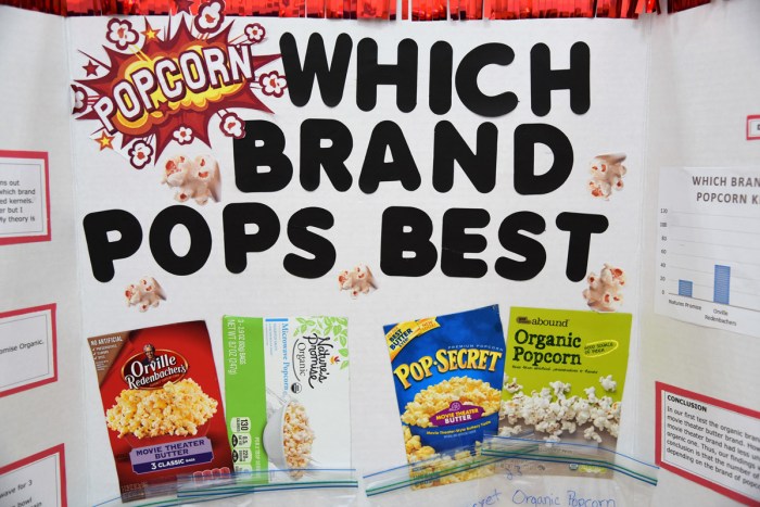 Which brand of popcorn pops the best science experiment